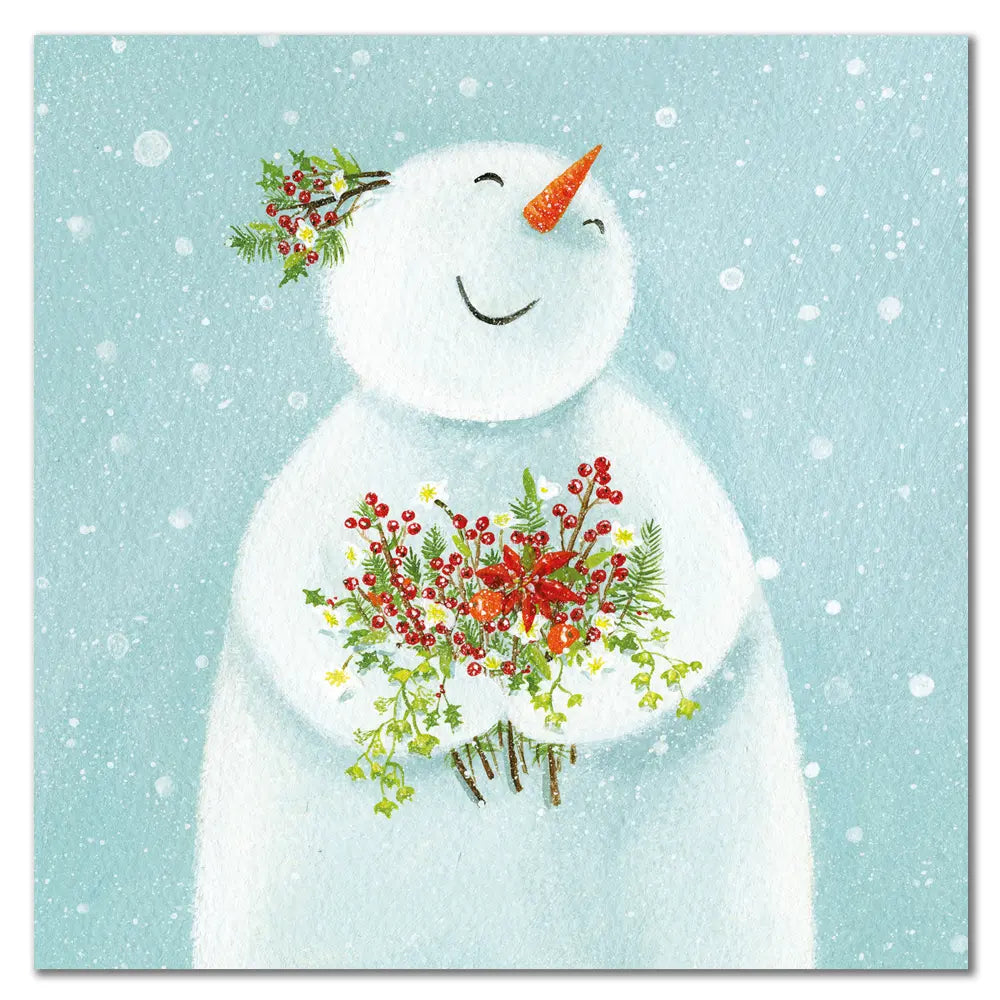 Emma Ball Happy Snowman Christmas Cards Pack 6-Goviers