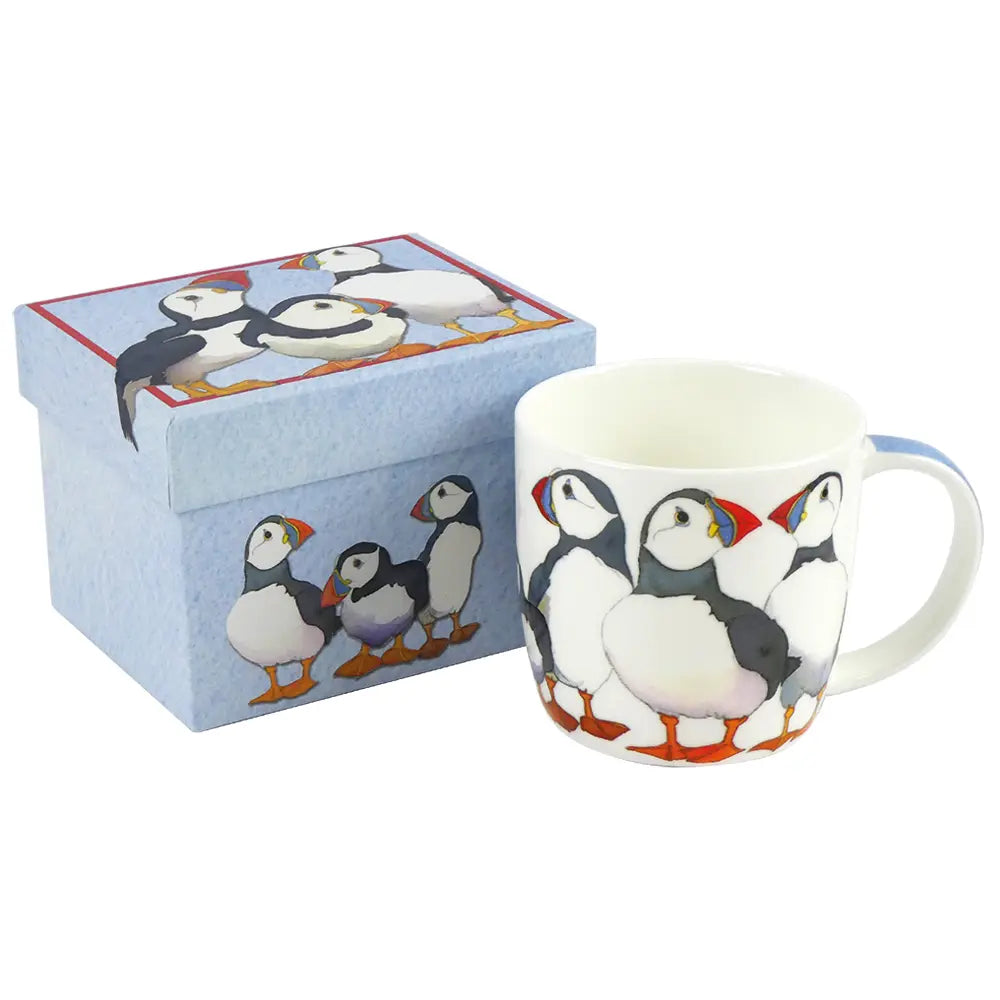 Emma Ball Puffins Mug-Goviers