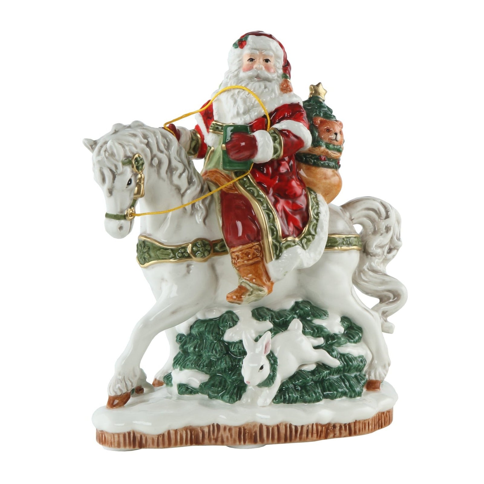 Fitz & Floyd Santa on Horse Musical-Goviers