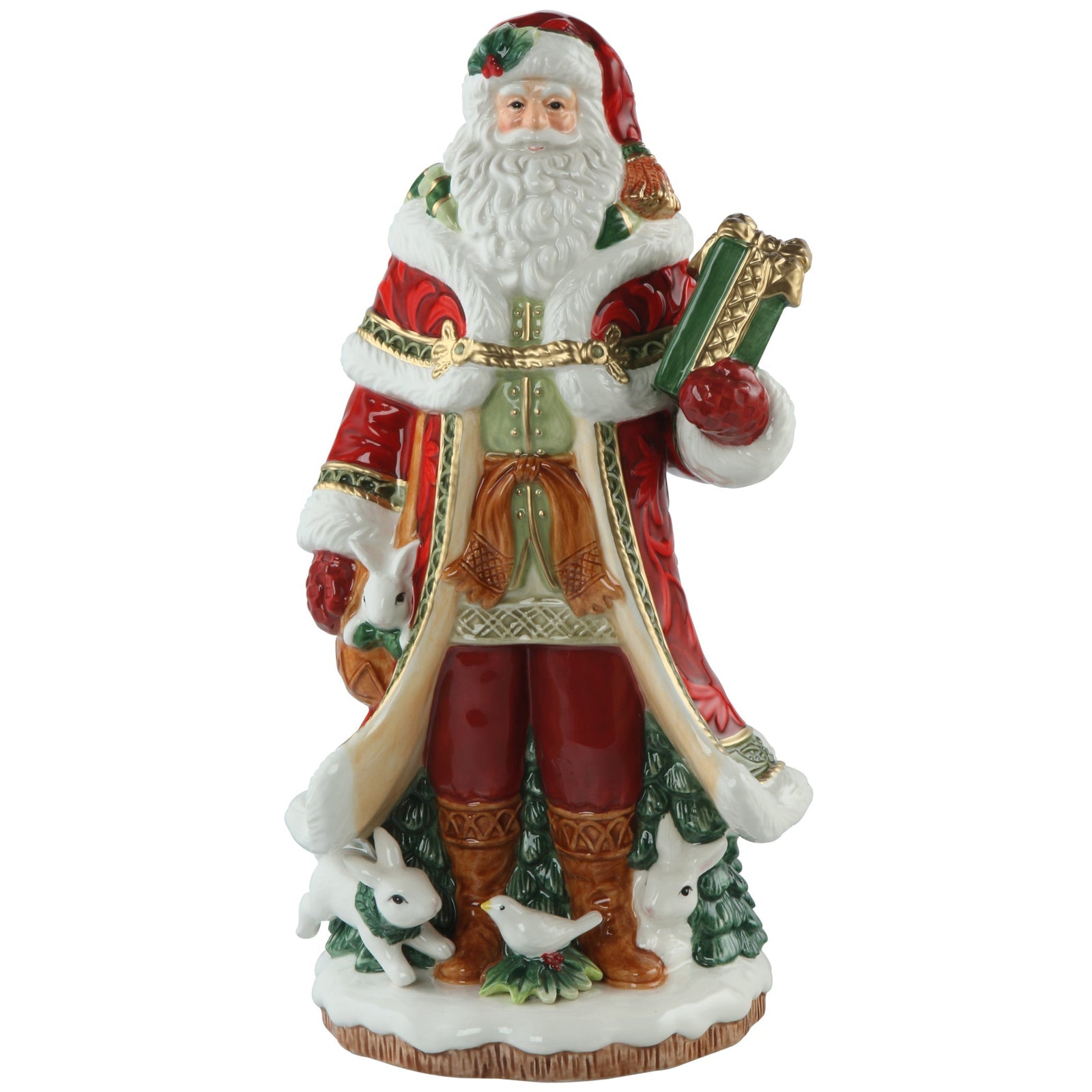 Fitz and Floyd Santa With Gift-Goviers