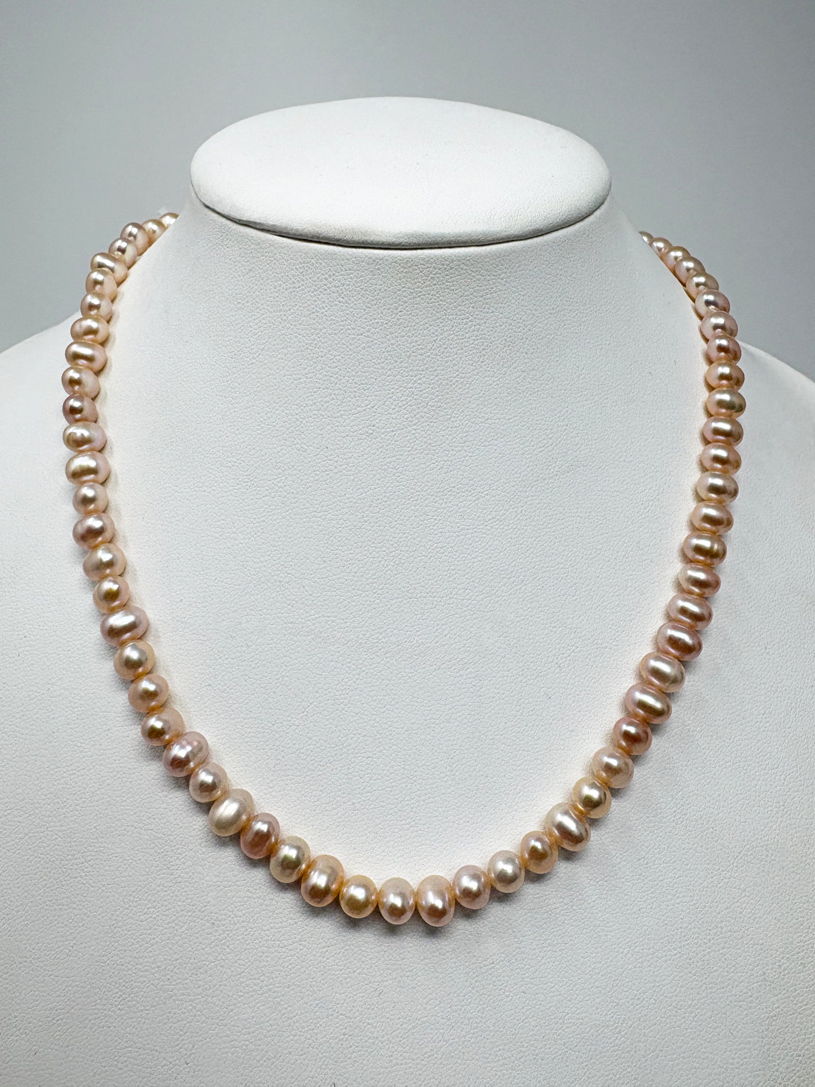 Fresh Water Pink Pearl Necklace-Goviers