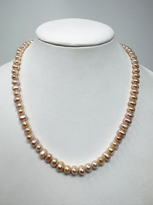 Fresh Water Pink Pearl Necklace-Goviers