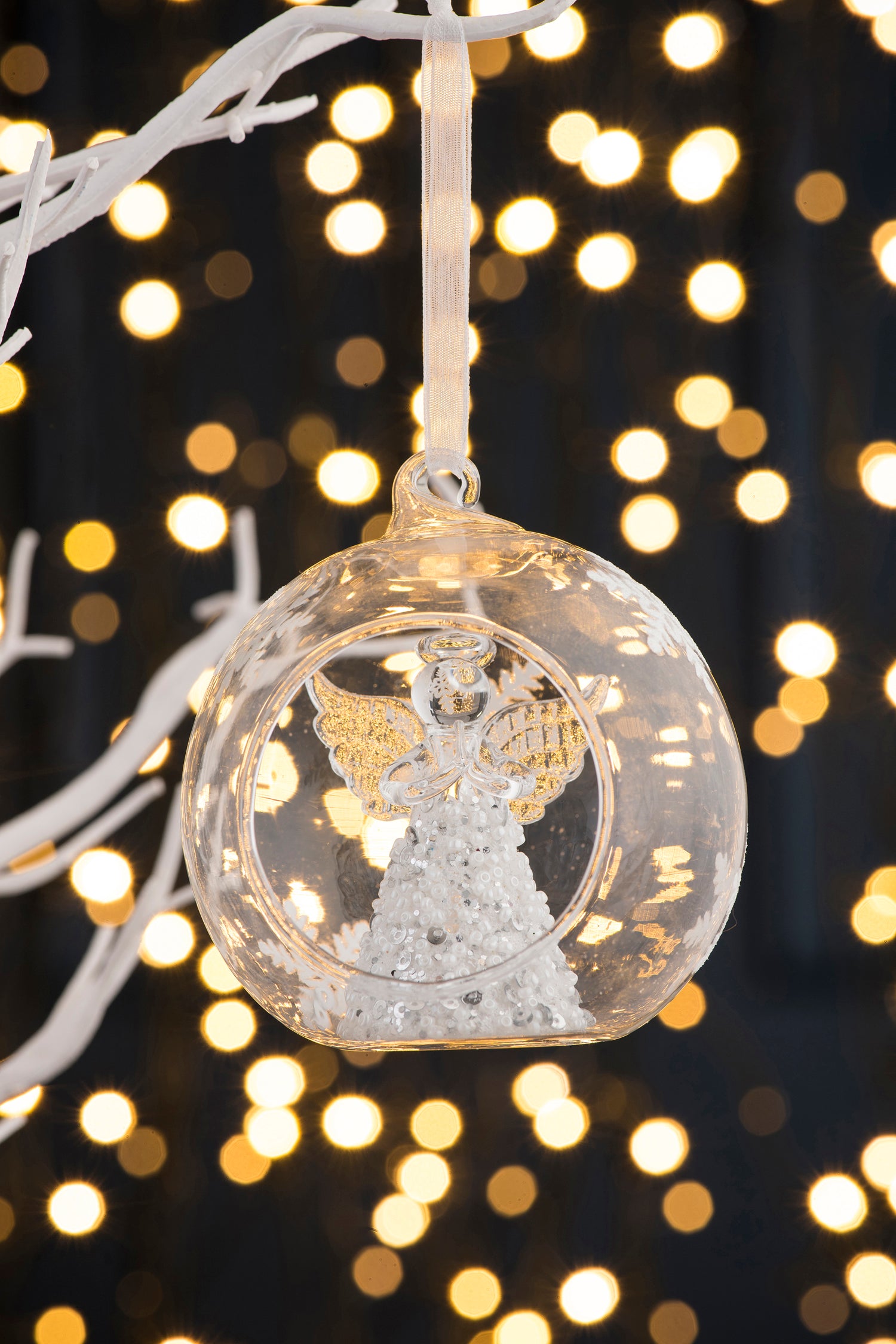 Galway Angel Hanging Bauble Ornament-Goviers