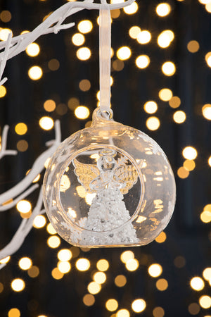 Galway Angel Hanging Bauble Ornament-Goviers