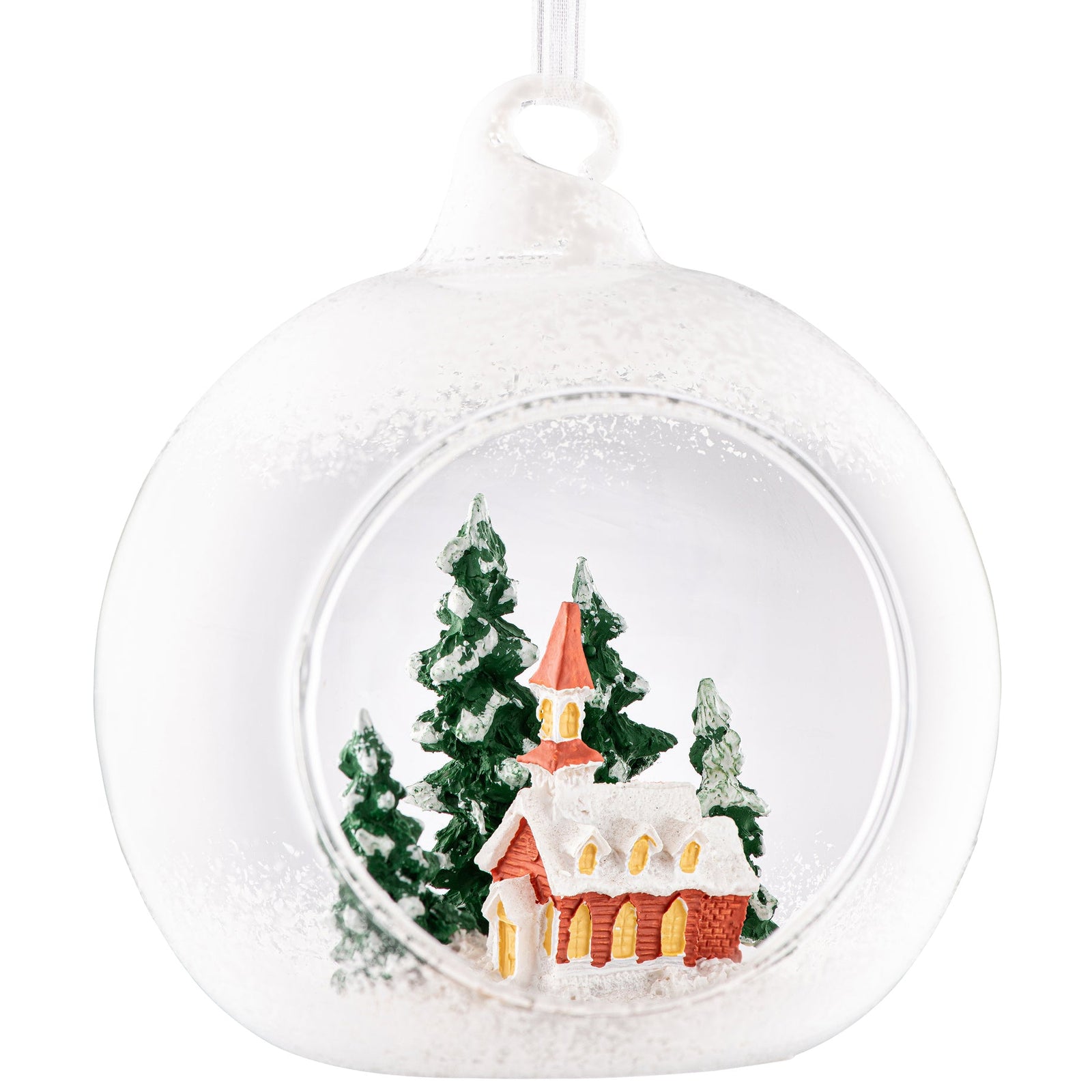 Galway Church Scene Hanging Bauble Ornament-Goviers