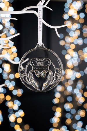 Galway Claddagh Embossed Flat Hanging Ornament-Goviers