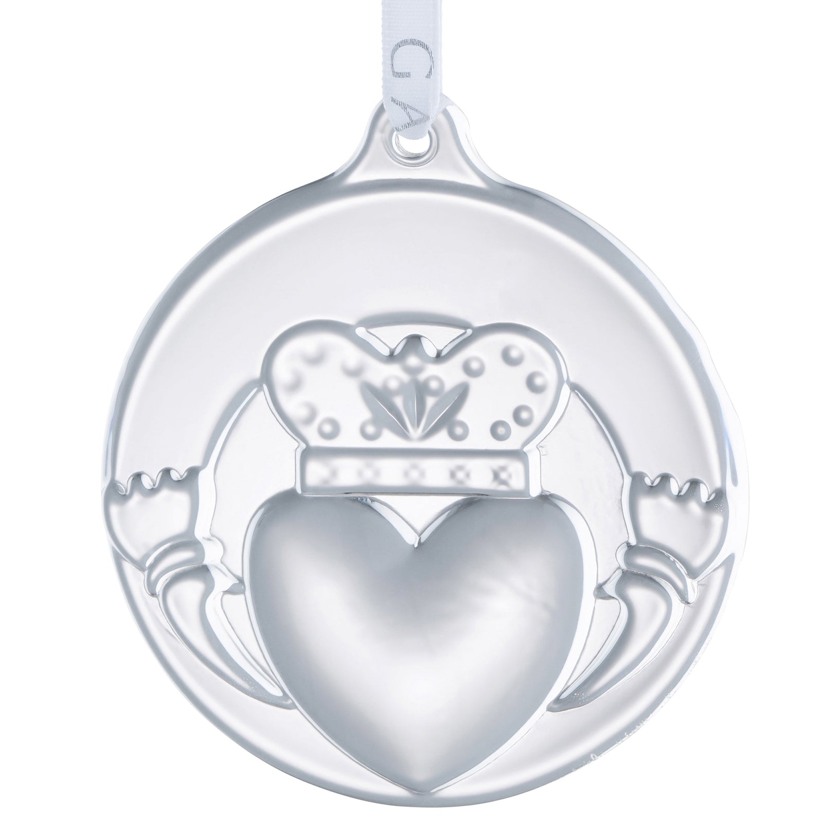 Galway Claddagh Embossed Flat Hanging Ornament-Goviers