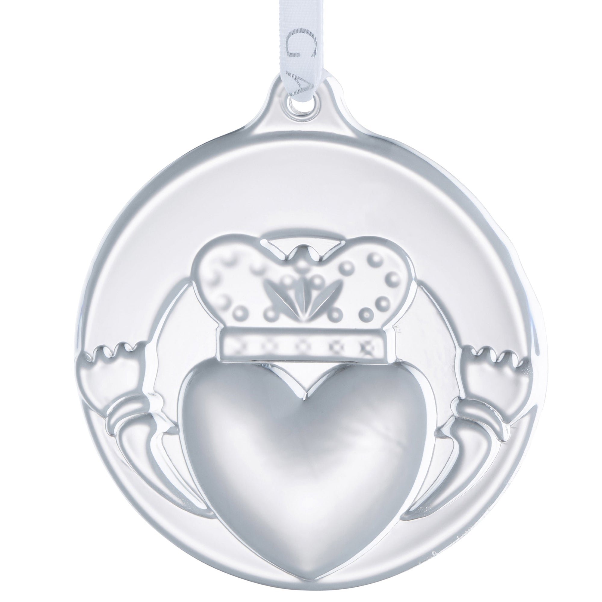 Galway Claddagh Embossed Flat Hanging Ornament-Goviers