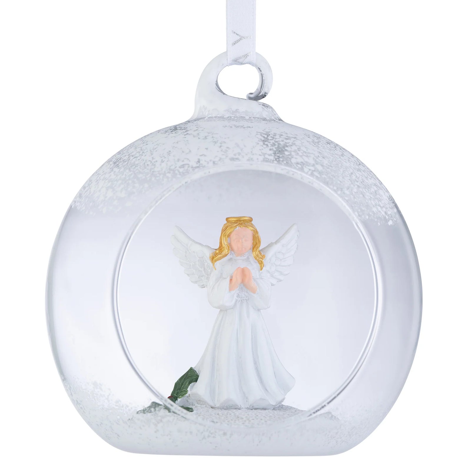 Galway Crystal Christmas Angel Hanging Bauble-Goviers