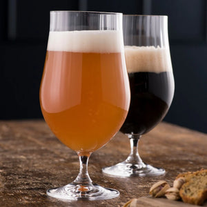 Galway Crystal Erne Craft Beer / Cocktail Glasses Pair-Home & Garden > Kitchen & Dining > Tableware > Drinkware-Goviers