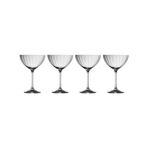 Galway Crystal Erne Saucer Champagne Set of 4-Home & Garden > Kitchen & Dining > Tableware > Drinkware-Goviers