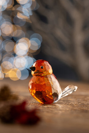Galway Crystal Robin Figurine-Goviers