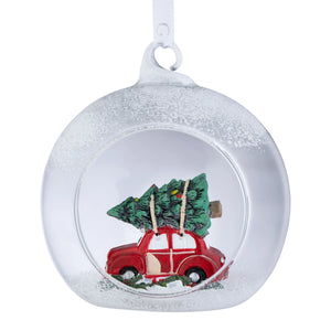 Galway Crystal Vintage Car Hanging Bauble-Goviers