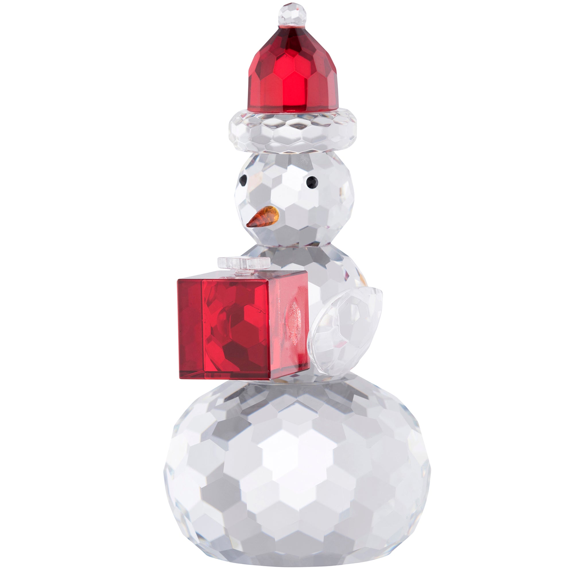 Galway Gem Snowman with Red Hat & Box-Goviers