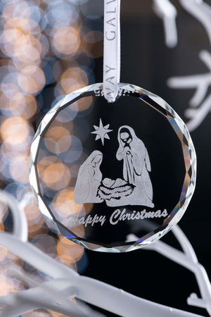 Galway Nativity Round Ornament-Goviers