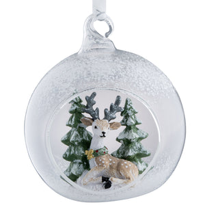 Galway Reindeer Forest Hanging Bauble Ornament-Goviers