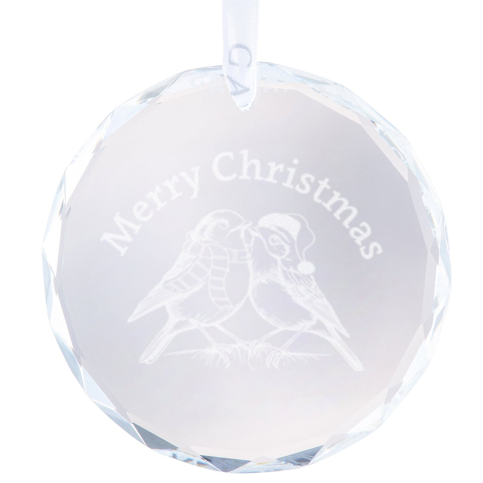Galway Robin Couple Hanging Round Ornament-Goviers