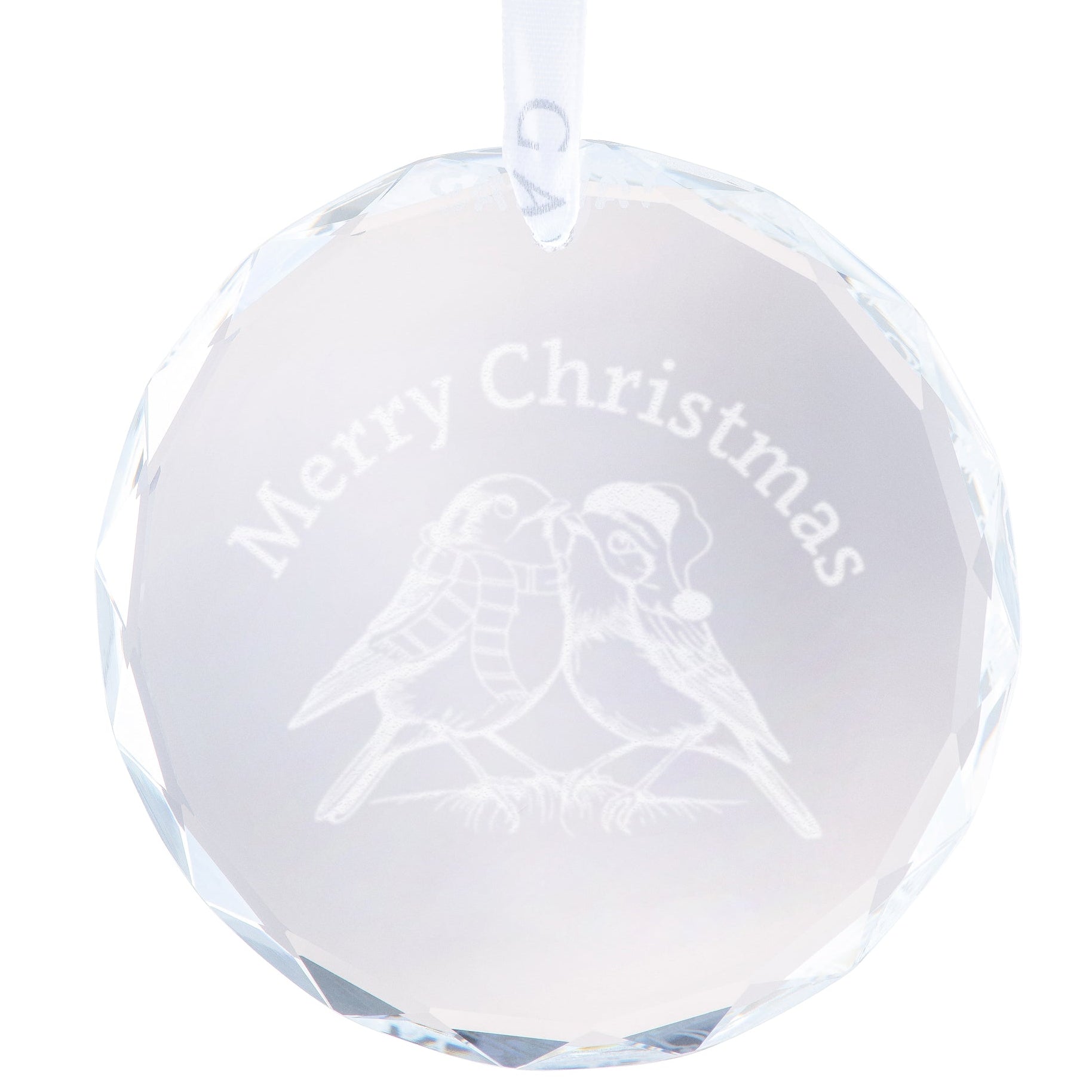 Galway Robin Couple Hanging Round Ornament-Goviers