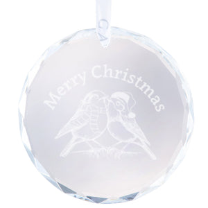 Galway Robin Couple Hanging Round Ornament-Goviers