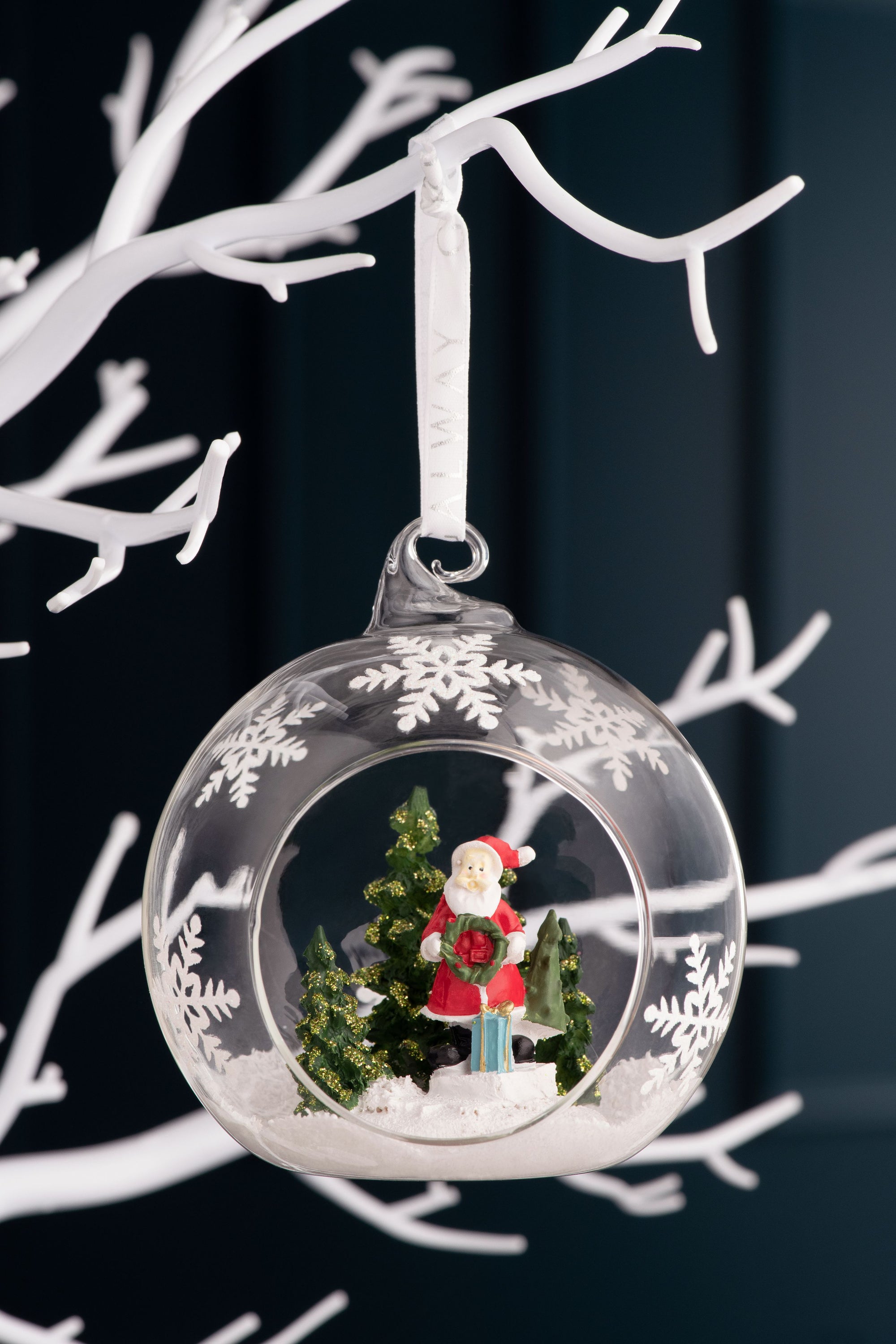 Galway Santa & Tree Hanging Bauble Ornament-Goviers