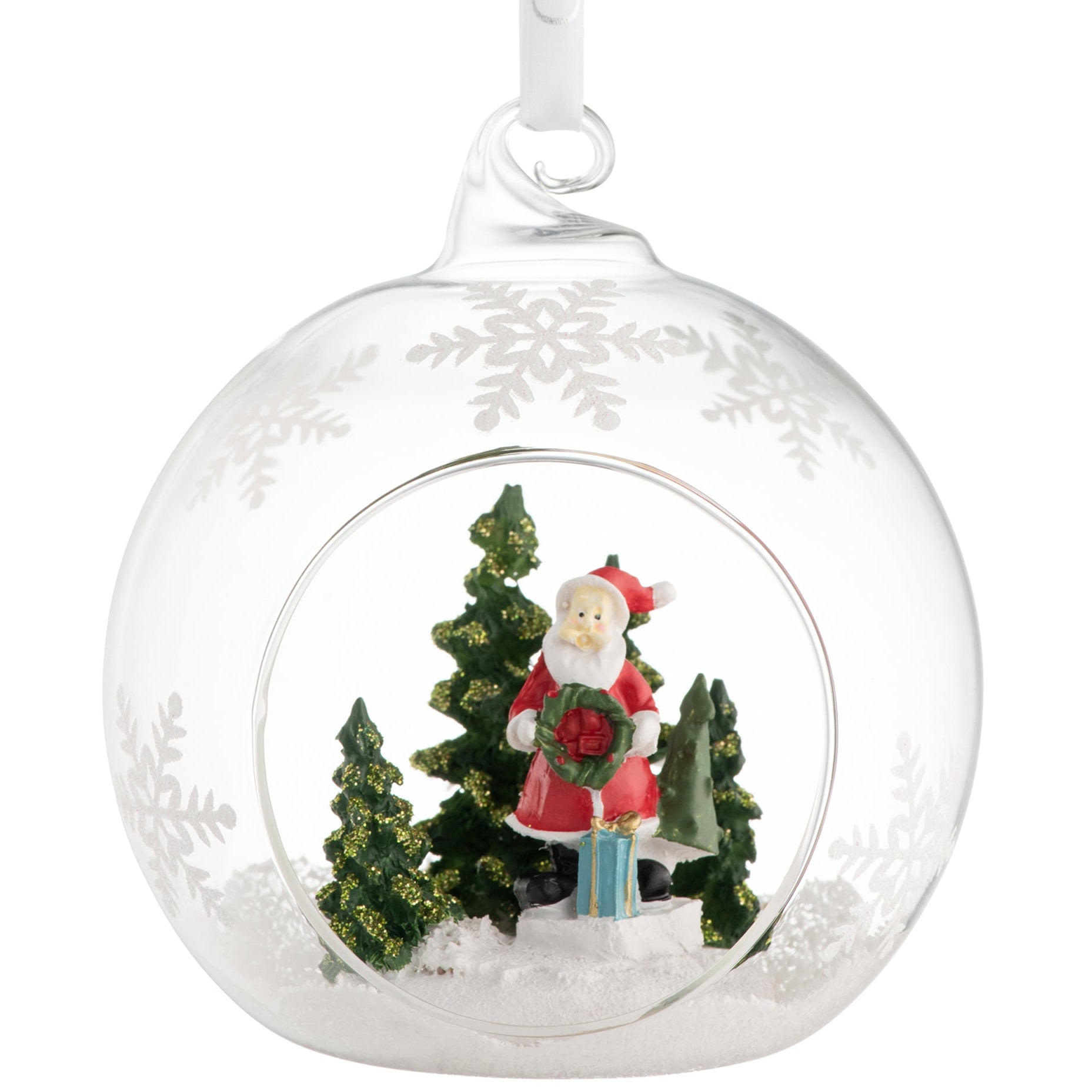 Galway Santa & Tree Hanging Bauble Ornament-Goviers