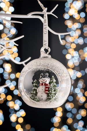 Galway Snowman Forest Hanging Bauble Ornament-Goviers