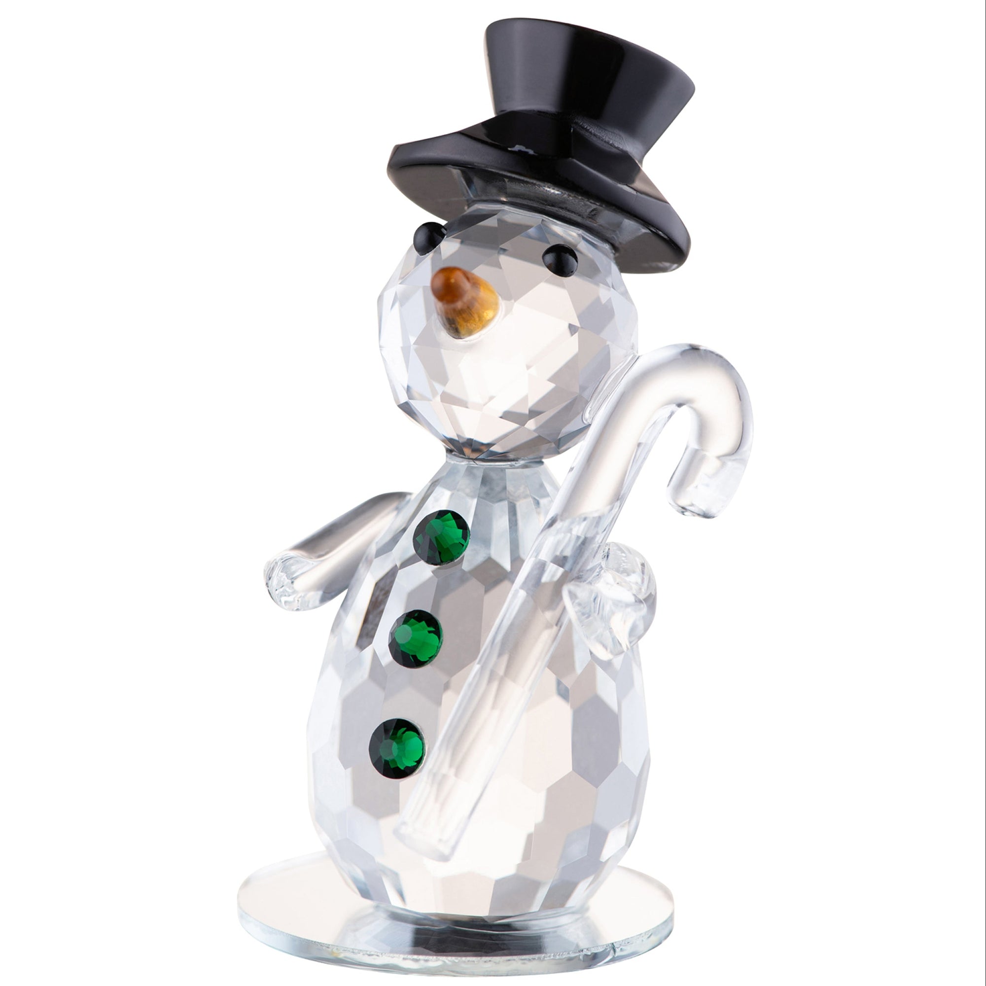 Galway Top Hat Snowman Crystal Figurine-Goviers