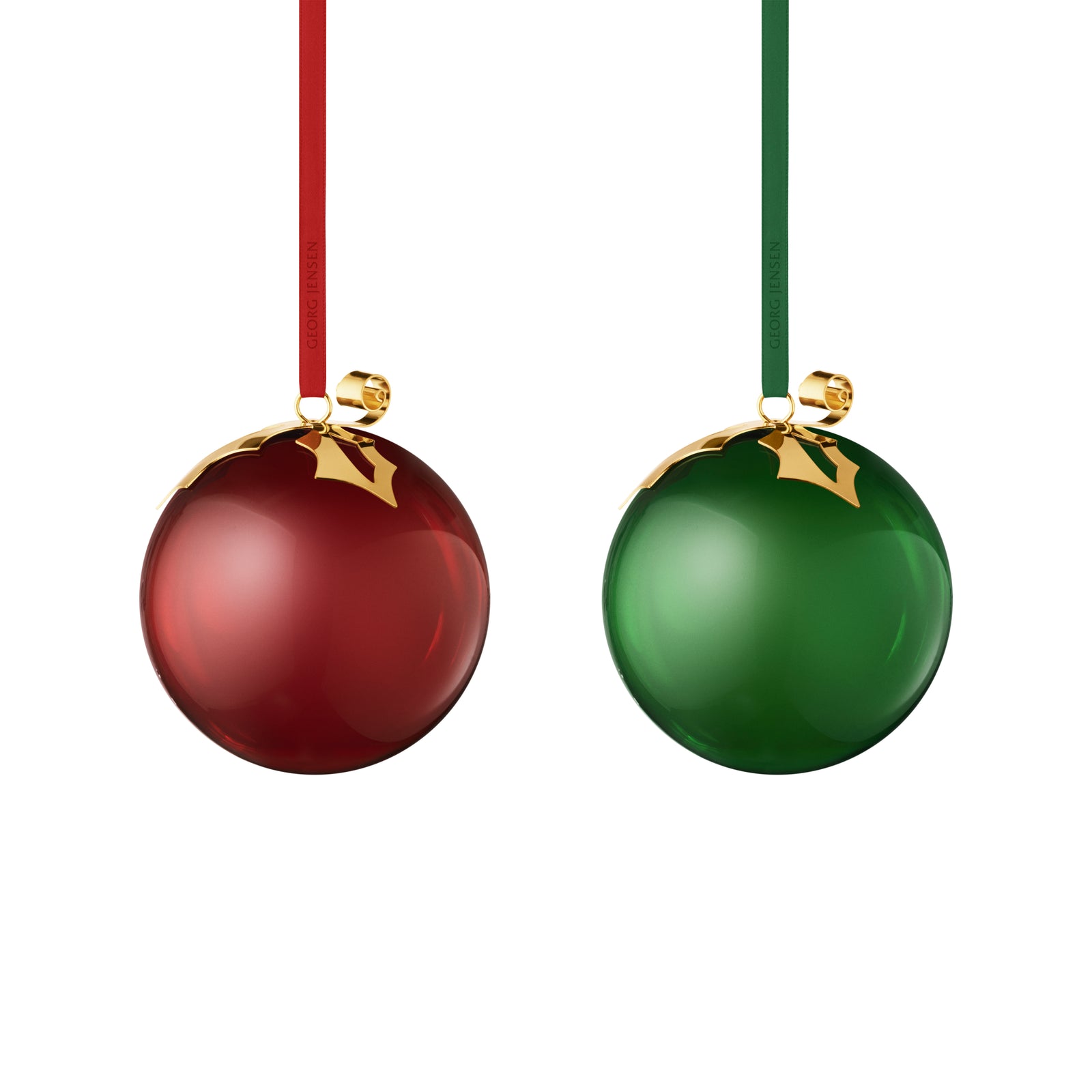 Georg Jensen 2026 Glass Baubles Set of 2 -DELIVERY JUNE-Goviers