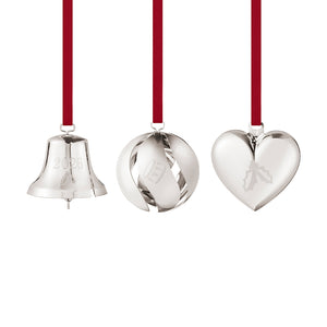 Georg Jensen 2026 Palladium Ornament Set of 3 -DELIVERY JULY