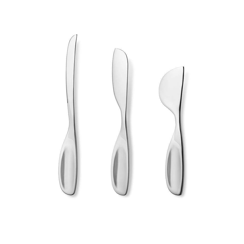 Georg Jensen Alfredo Cheese Knives Set-Goviers