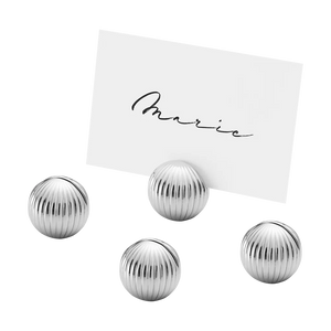 Georg Jensen Bernadotte Table Card Holders Set of 4-Goviers