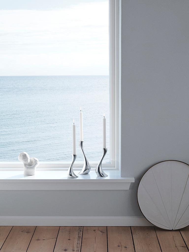 Georg Jensen Cobra Candleholder, Small, Medium & Large-Goviers