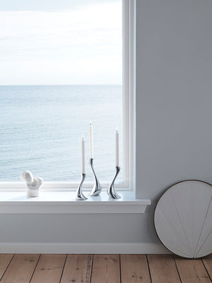 Georg Jensen Cobra Candleholder, Small, Medium & Large-Goviers