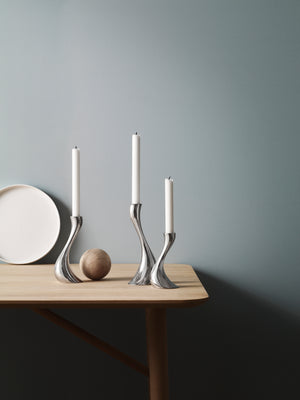Georg Jensen Cobra Candleholder, Small, Medium & Large-Goviers