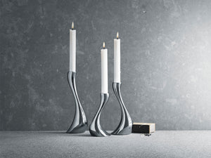 Georg Jensen Cobra Candleholder, Small, Medium & Large-Goviers
