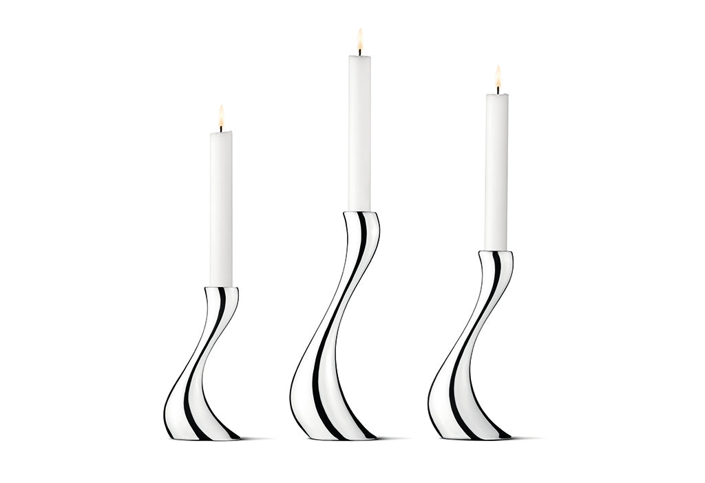 Georg Jensen Cobra Candleholder, Small, Medium & Large-Goviers