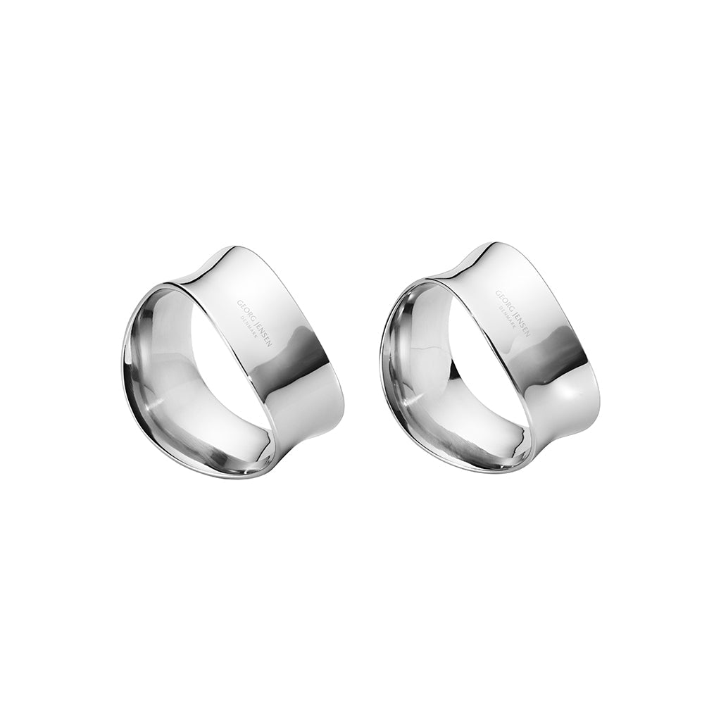 Georg Jensen Cobra Napkin Rings Set of 2-Goviers
