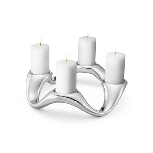 Georg Jensen Cobra Round Candle Holder-Goviers
