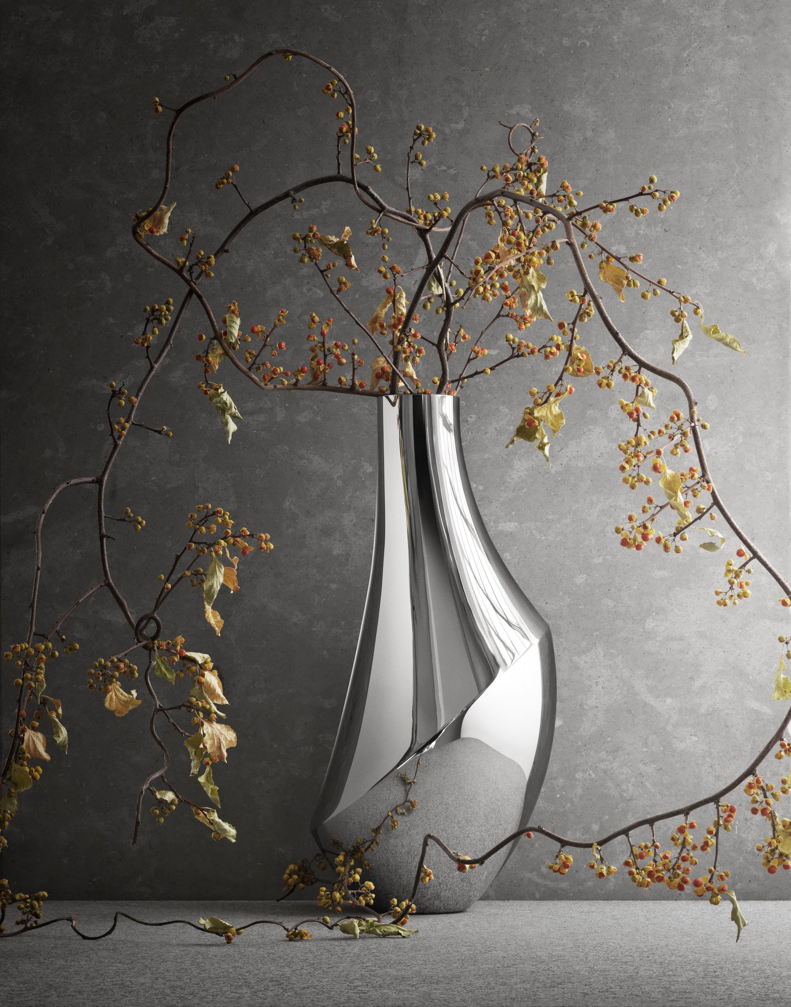 Georg Jensen Flora Vase, Large-Goviers