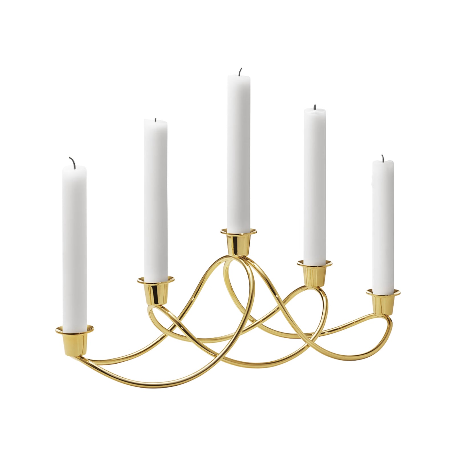 Georg Jensen Harmony Gold Candleholder-Goviers