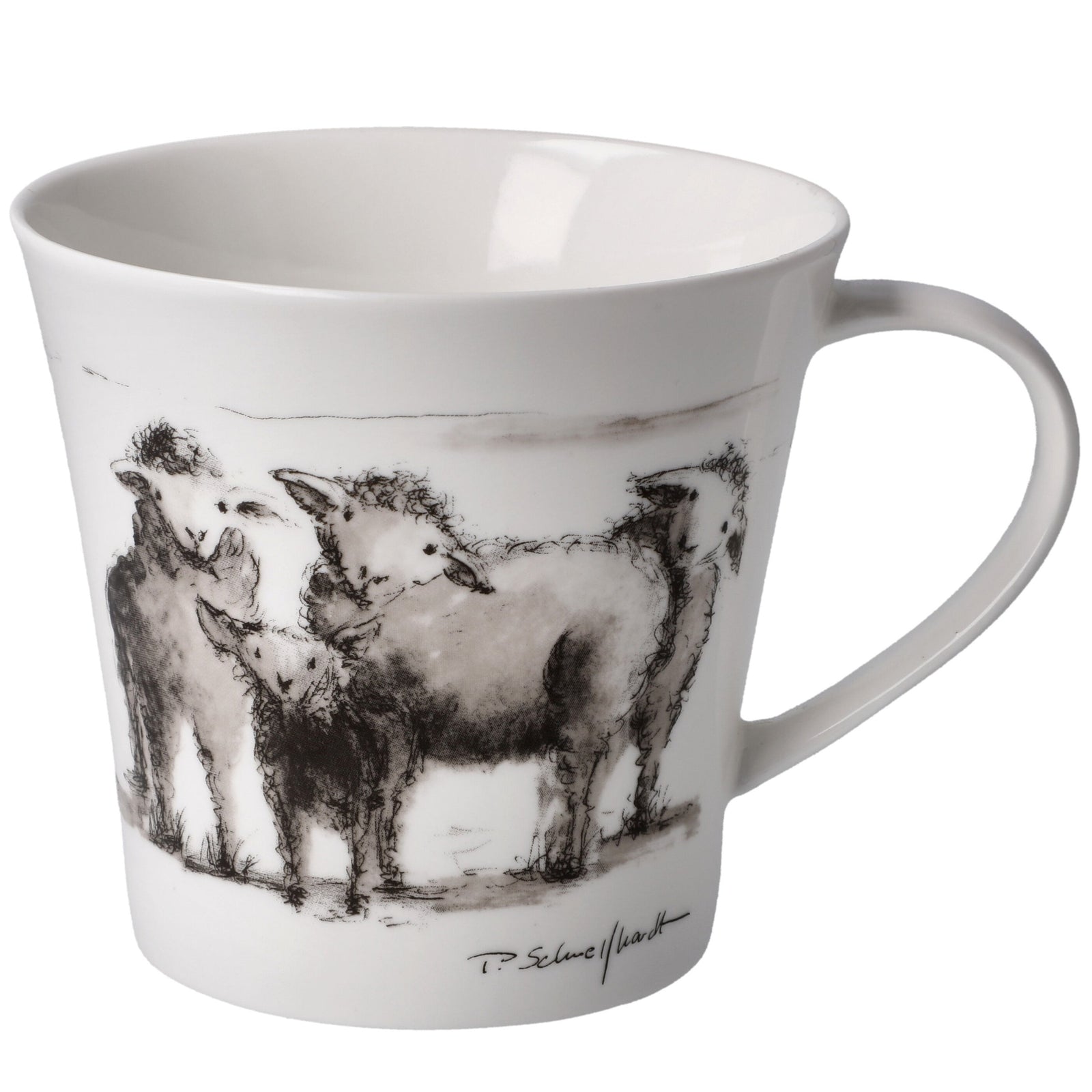 Goebel Curious flock Sheep Mug-Goviers