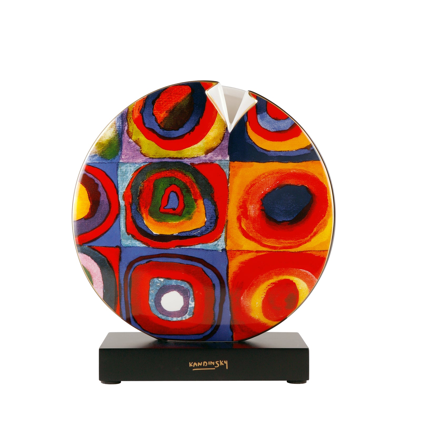 Goebel Kandinsky Colour Study Squares Vase 22.5 cm-Goviers
