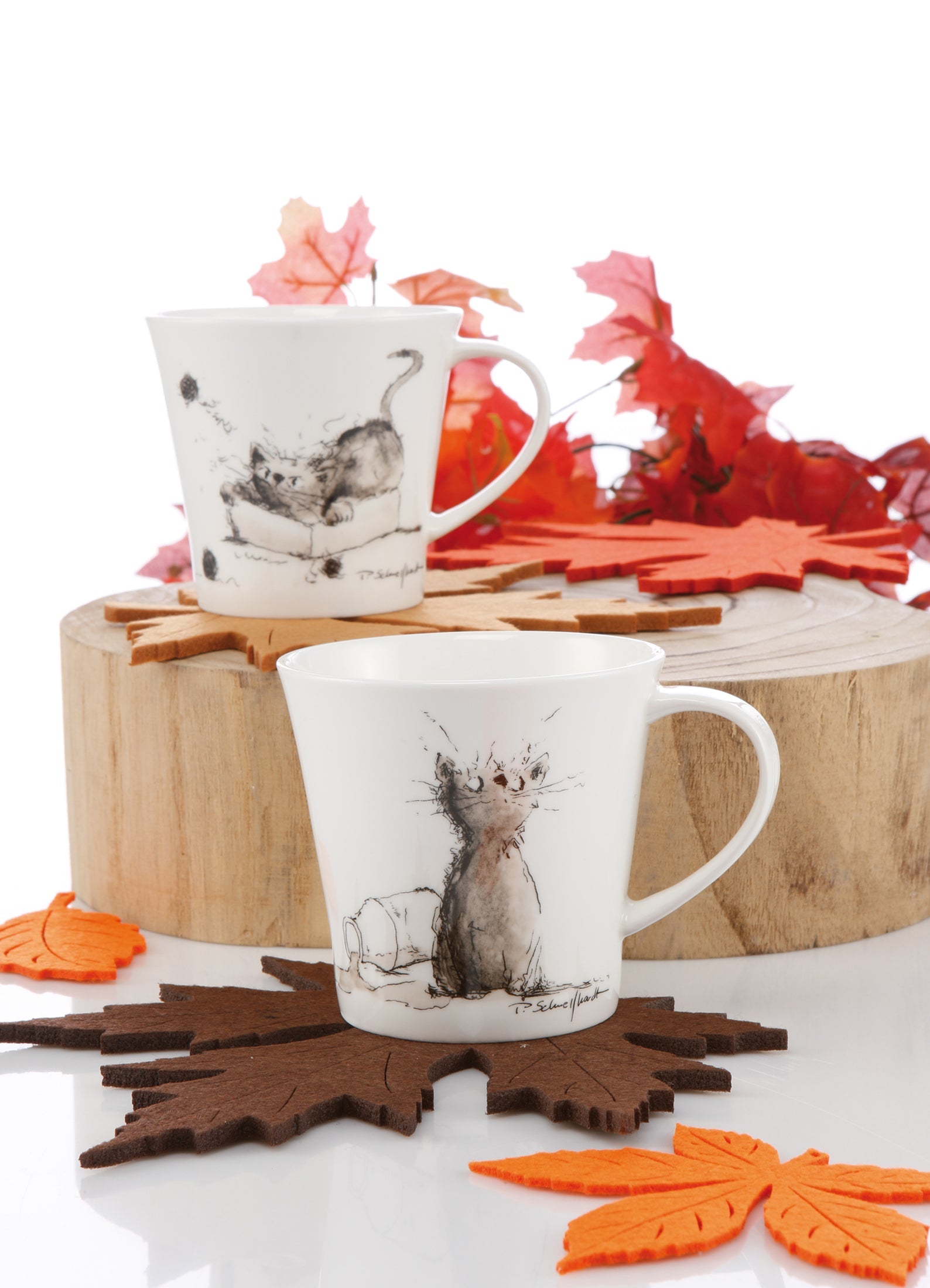 Goebel Milky Way Cat Mug-Goviers