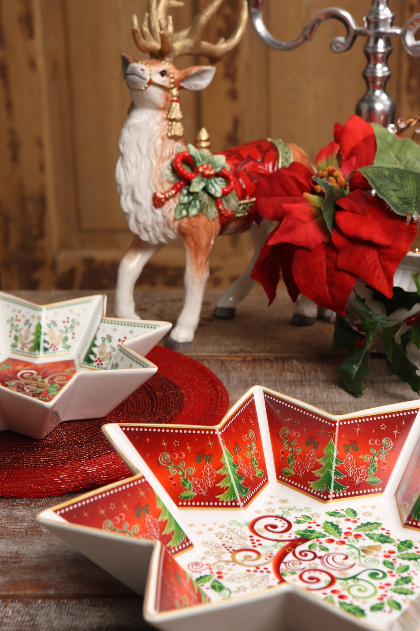 Goebel Palais Royal Large Stellar Christmas Bowl-Goviers