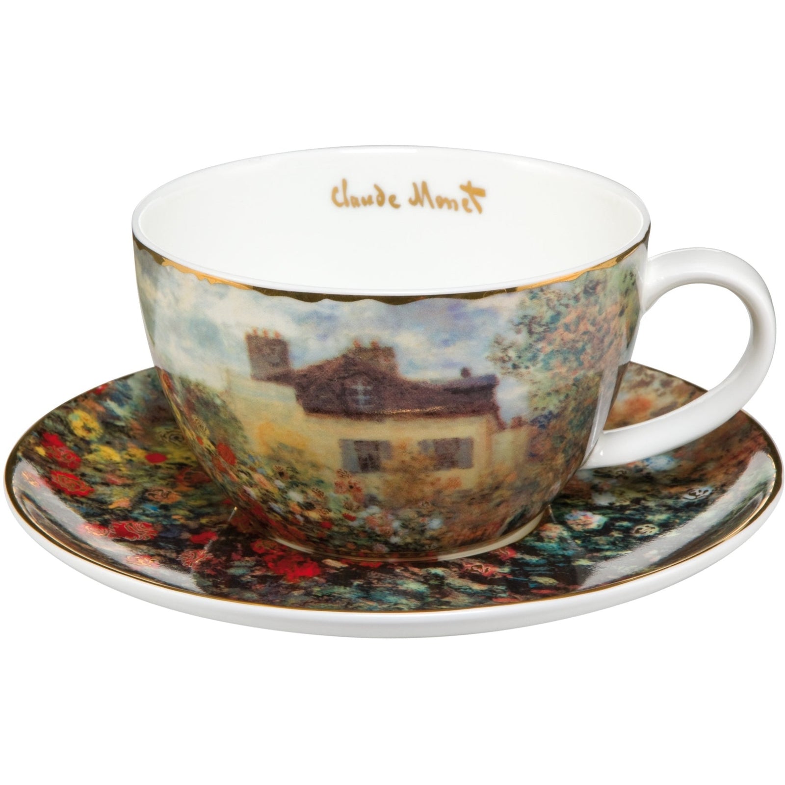 Goebel The Artists House- Claude Monet Teacup & Saucer-Goviers