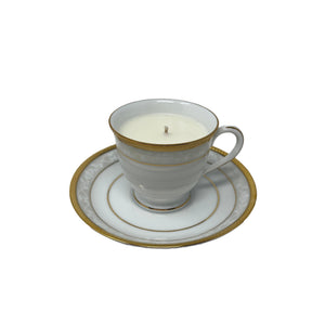 Gold Espresso Cup & Saucer Christmas Scented Candle-Goviers
