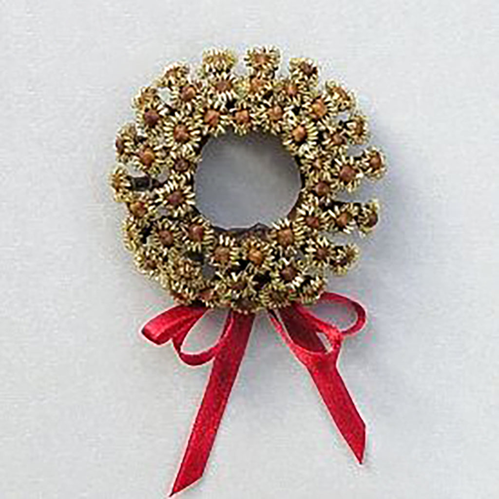 Goviers Christmas Crown Candle Wreath - Dark Red - DELIVERY OCTOBER-Goviers