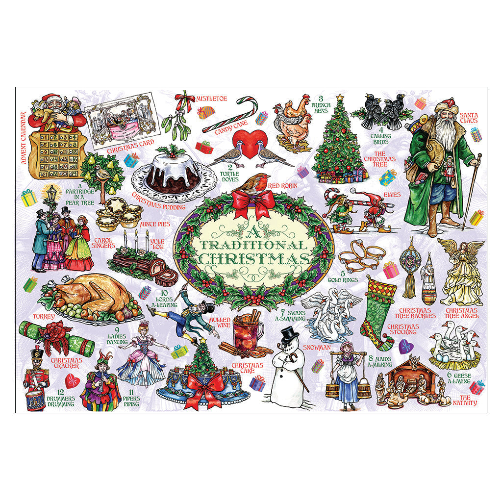 Goviers Exclusive A Traditional Christmas Wooden Jigsaw Puzzle-Gifts-Goviers