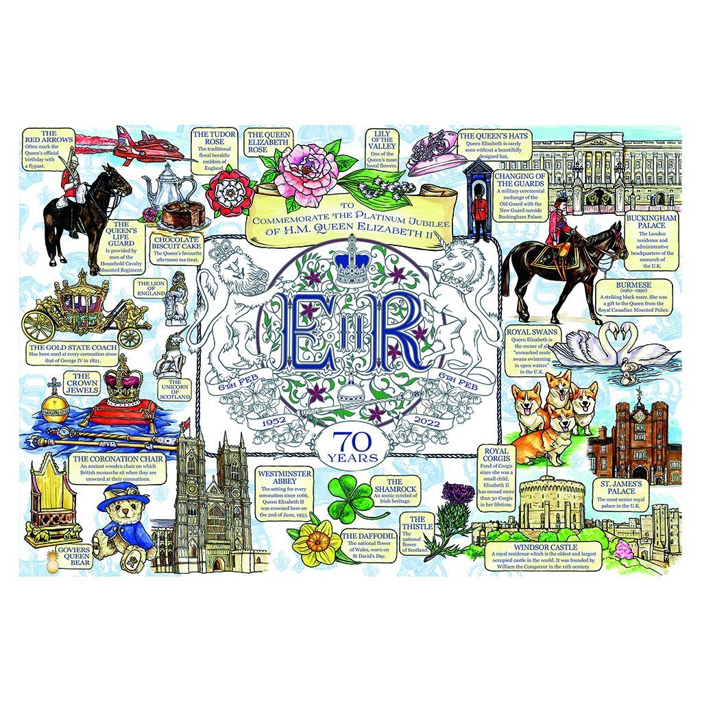 Goviers Exclusive Platinum Jubilee Wooden Jigsaw Puzzle | LAST FEW REMAINING-Gifts-Goviers