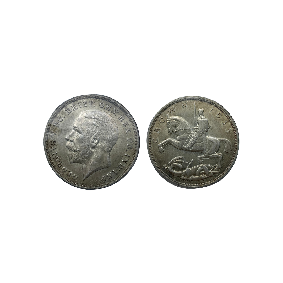 Goviers Silver Jubilee George V Crown 1935-Goviers